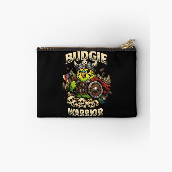 Item preview, Budgie Warrior - Viking Bird Cartoon designed and sold by SidTastic .