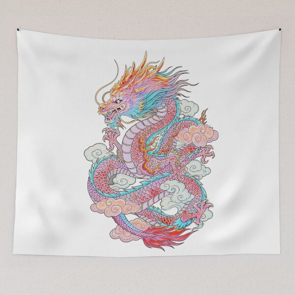 Item preview, Arte de dragones chinos coloridos designed and sold by bewitchedcuties.