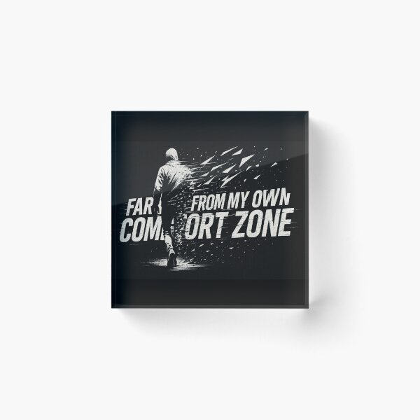 Item preview, Far From My Own Comfort Zone - Shattered Streetwear Aesthetic designed and sold by AcosDesign.