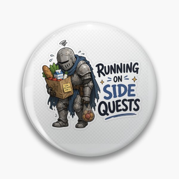 Item preview, Running On Side Quests Funny Knight   designed and sold by OddQuestStudio.