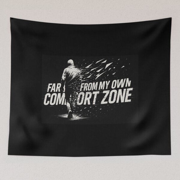 Item preview, Far From My Own Comfort Zone - Shattered Streetwear Aesthetic designed and sold by AcosDesign.
