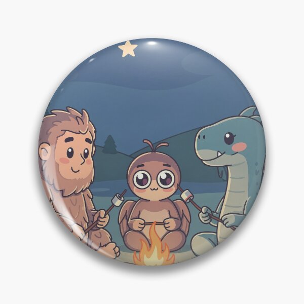 Item preview, Cryptid Campfire Club Cartoon designed and sold by PictorialWhimsy.