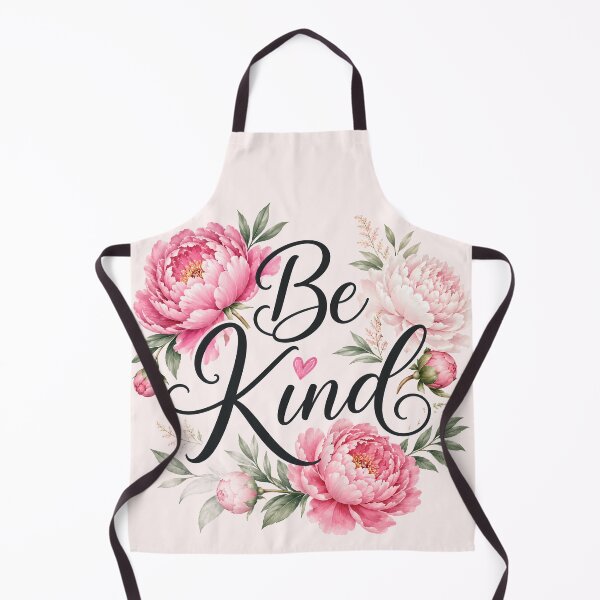 Item preview, Be Kind – Elegant Peony Floral Typography designed and sold by Stubblejumper Artworks.