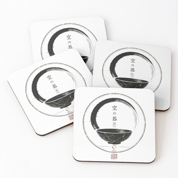 Item preview, Empty Bowl Void Seal – Japanese Zen Bowl Wabi Sabi Design designed and sold by OblivionRise.