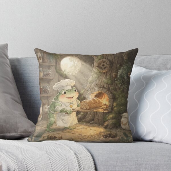 Item preview, Cottage Toad Baker with Acorn Bread designed and sold by PictorialWhimsy.