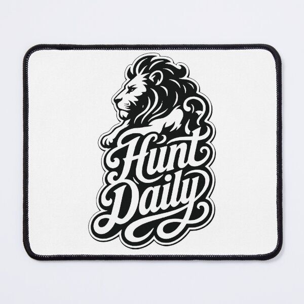 Item preview, Hunt Daily Lion King Motivation Big Cat Design designed and sold by Tsugraf Designs.