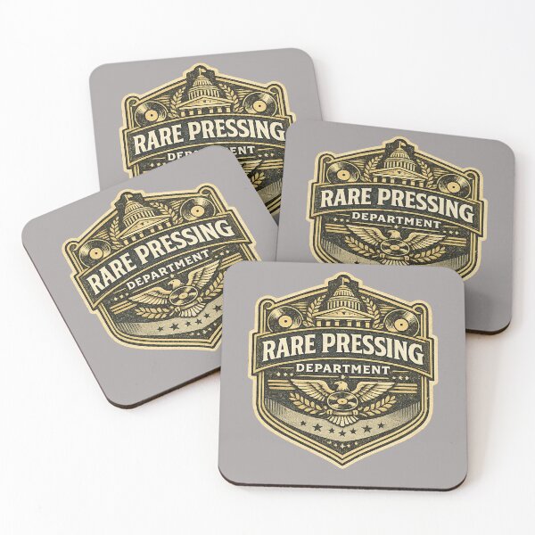 Item preview, Rare Pressing Department – Vintage Vinyl Collector Retro Logo designed and sold by Golden Era Studio.