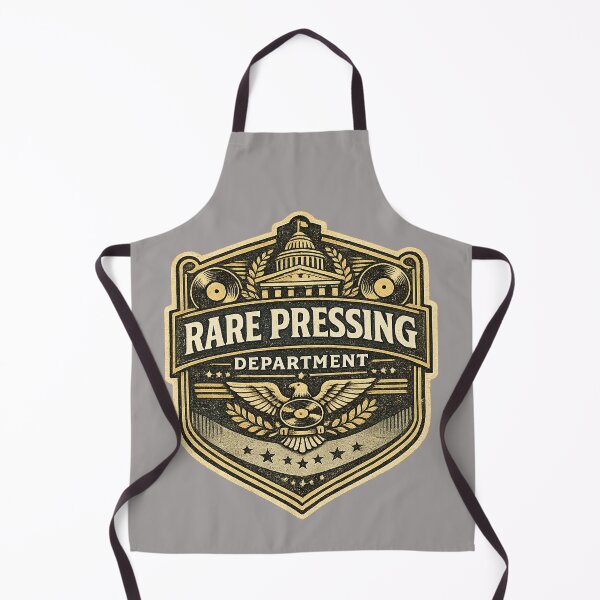 Item preview, Rare Pressing Department – Vintage Vinyl Collector Retro Logo designed and sold by Golden Era Studio.