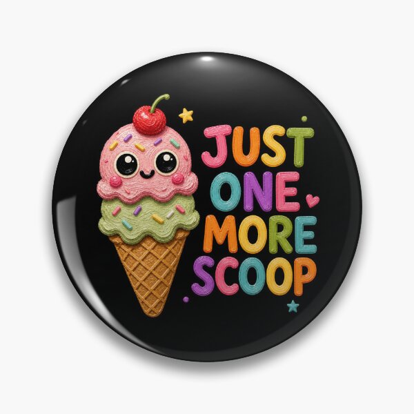 Item preview, Just One More Scoop Cute Ice Cream Cone designed and sold by Liv Solara.