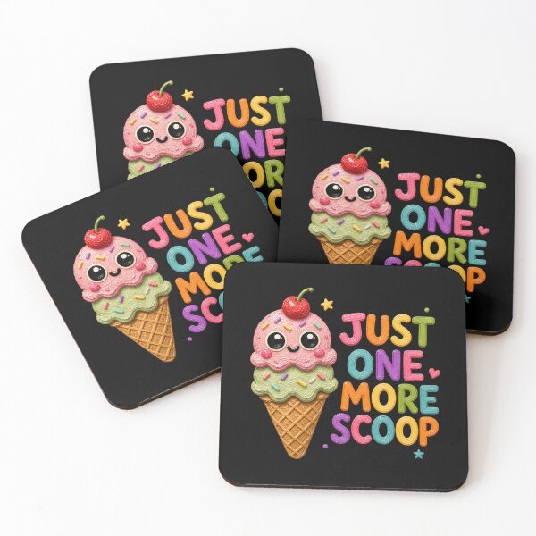 Item preview, Just One More Scoop Cute Ice Cream Cone designed and sold by Liv Solara.