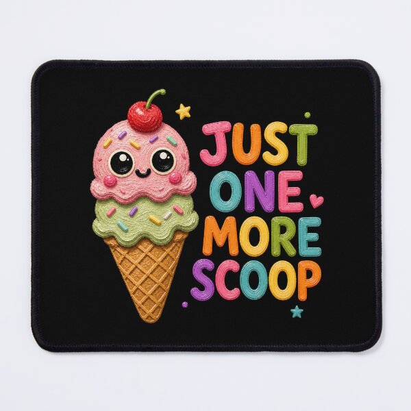 Item preview, Just One More Scoop Cute Ice Cream Cone designed and sold by Liv Solara.