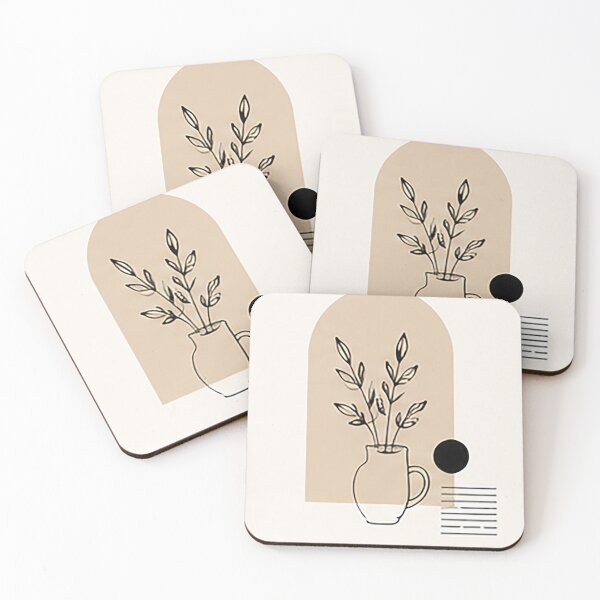 Item preview, Minimal Botanical Pitcher | Scandinavian Neutral Decor designed and sold by Sara-Ai.
