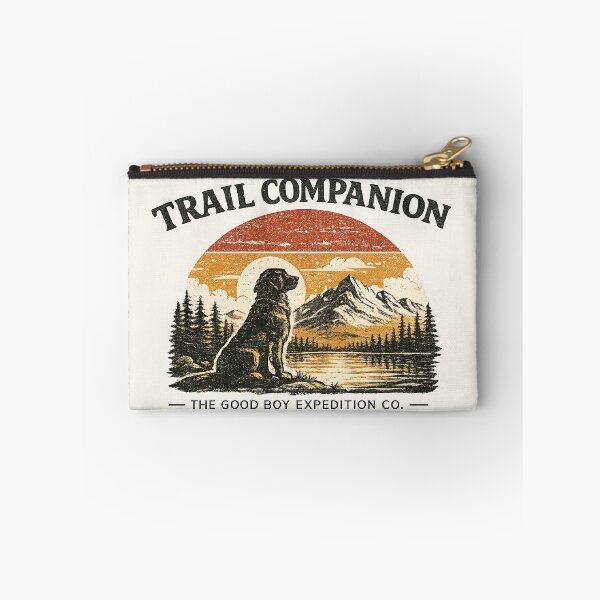 Item preview, Vintage Trail Companion Retro Dog Sunset designed and sold by EvergreenThread.