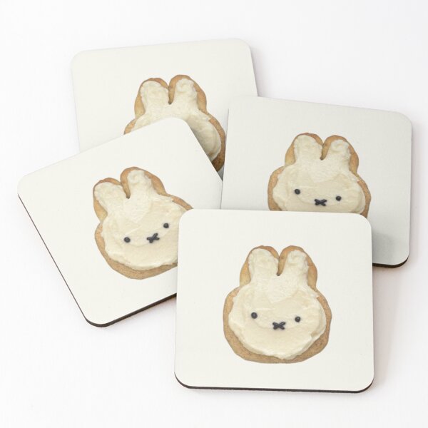Item preview, White Bunny Frosted Cookie designed and sold by PopBubbleShop.