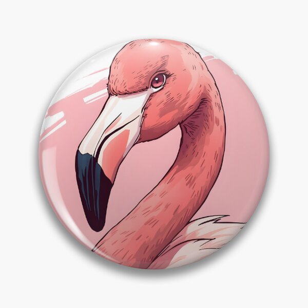 Item preview, Pink Flamingo Sticker | Elegant Tropical Bird Illustration | Flamingo Art designed and sold by dreamz-world.