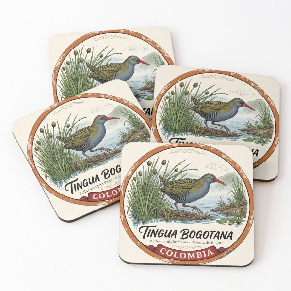 Item preview, Bogotá Rail Sticker — Vulnerable Colombian Wetland Bird Badge designed and sold by ColombianaShop.
