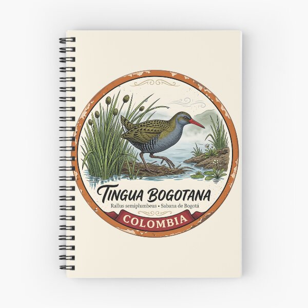 Item preview, Bogotá Rail Sticker — Vulnerable Colombian Wetland Bird Badge designed and sold by ColombianaShop.