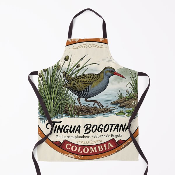 Item preview, Bogotá Rail Sticker — Vulnerable Colombian Wetland Bird Badge designed and sold by ColombianaShop.