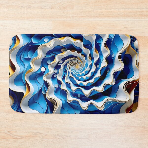 Item preview, Quilled Paper with Blue and White Ruffles designed and sold by Vicky Brago-Mitchell®.