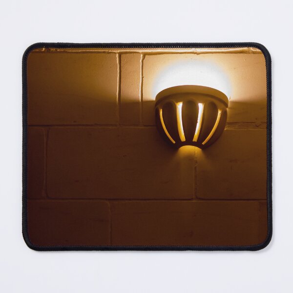 Item preview, Warm Wall Sconce Light Casting Golden Glow On Tiled Brick Interior Wall For Cozy Ambience designed and sold by Nmallia.