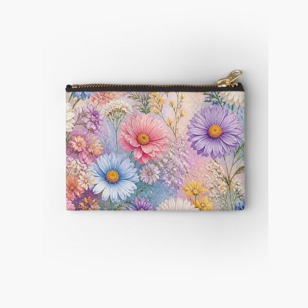 Item preview, Romantic wildflowers in pink and light blue designed and sold by uunaa.