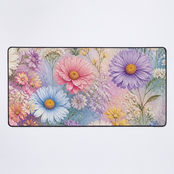 Item preview, Romantic wildflowers in pink and light blue designed and sold by uunaa.