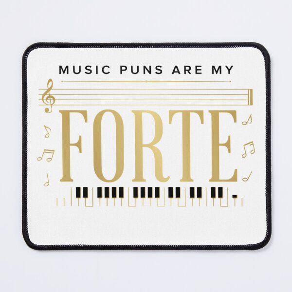 Item preview, Music Puns Are My Forte – Funny Musician Piano Pun Design designed and sold by Midnight Veil Designs.