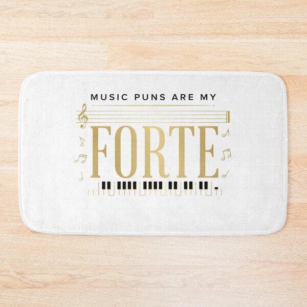 Item preview, Music Puns Are My Forte – Funny Musician Piano Pun Design designed and sold by Midnight Veil Designs.