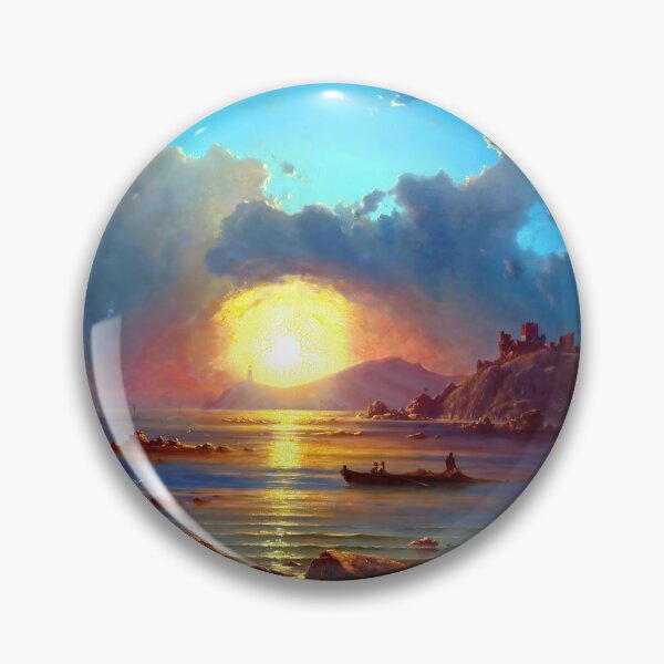 Item preview, Sunset on a Bay with Castle Ruins designed and sold by Jon-Baran.