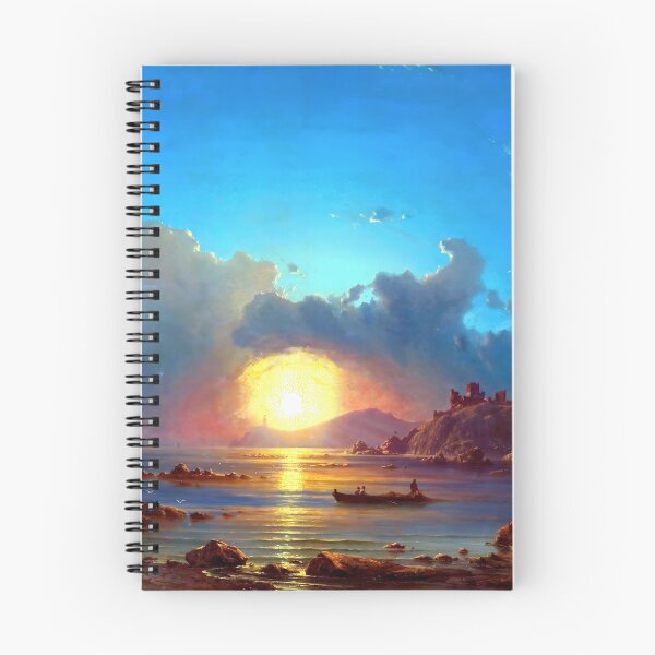 Item preview, Sunset on a Bay with Castle Ruins designed and sold by Jon-Baran.