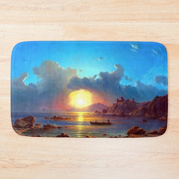 Item preview, Sunset on a Bay with Castle Ruins designed and sold by Jon-Baran.