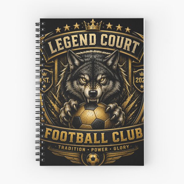 Item preview, Legend Court Football Club Wolf Crest Vintage Soccer Design designed and sold by LegendCourt.
