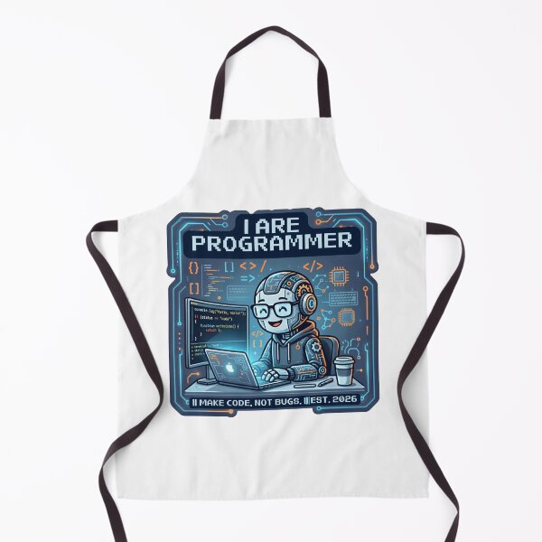 Item preview, I ARE PROGRAMMER Cute Robot Coding Design designed and sold by Nadir071010.