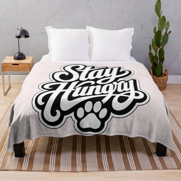 Item preview, Stay Hungry Paw Print Motivational Dog Lover designed and sold by Tsugraf Designs.