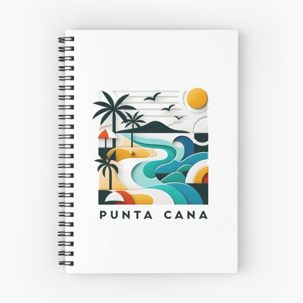Item preview, Punta Cana Dominican Republic Travel Poster - Abstract Tropical Beach Art designed and sold by OzzFrequency.
