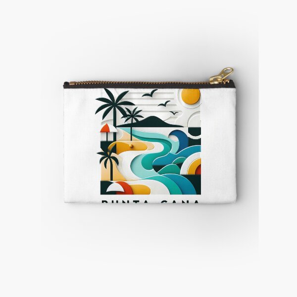 Item preview, Punta Cana Dominican Republic Travel Poster - Abstract Tropical Beach Art designed and sold by OzzFrequency.