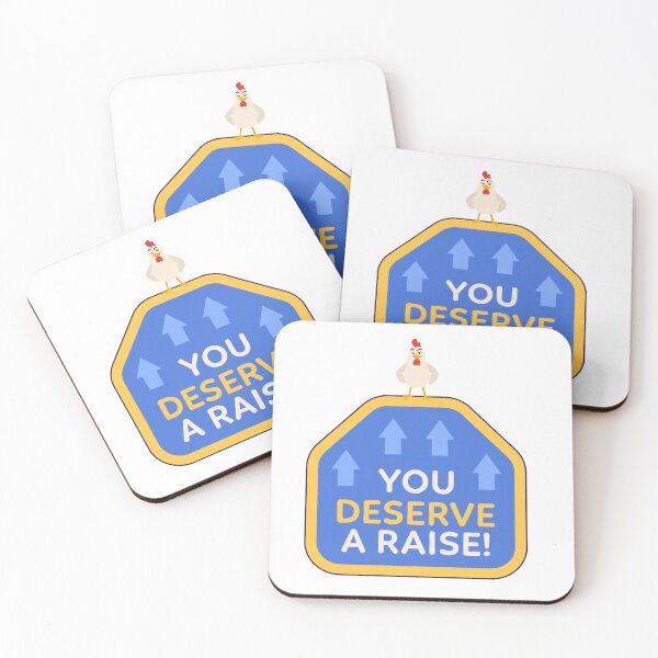 Item preview, You Deserve A Raise Funny Chicken Illustration designed and sold by NikBrin Prevail .