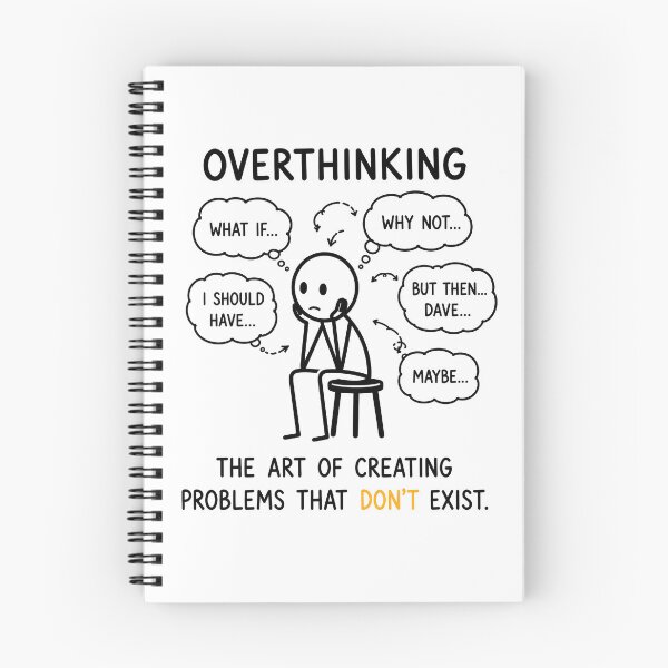 Item preview, Overthinking – The Art of Creating Problems That Don't Exist | Funny Introvert Gift designed and sold by OkKafka.