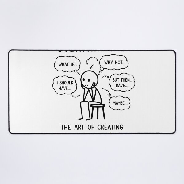 Item preview, Overthinking – The Art of Creating Problems That Don't Exist | Funny Introvert Gift designed and sold by OkKafka.