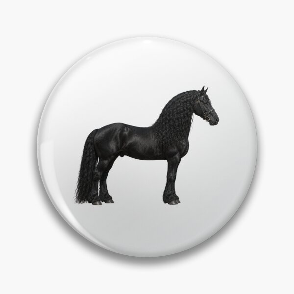 Item preview, Realistic Friesian Horse Profile – Elegant Black Stallion Art designed and sold by SmikiM.