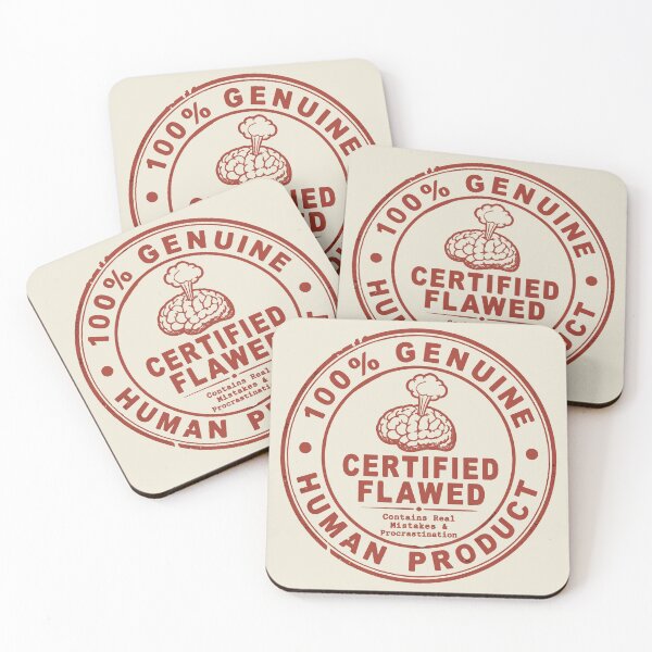 Item preview, 100% Genuine Human Product - Certified Flawed Funny Stamp designed and sold by Message from Earth.