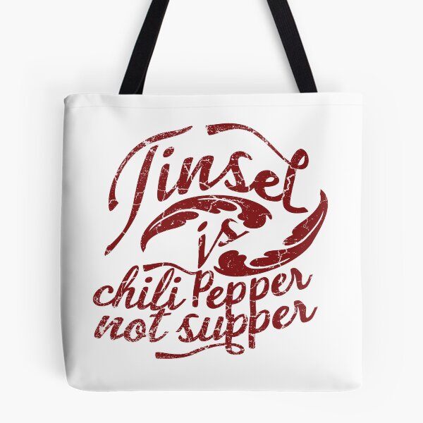 Item preview, .Fly tyers text illustration "Tinsel is chili pepper not supper" designed and sold by Art-Horizon.