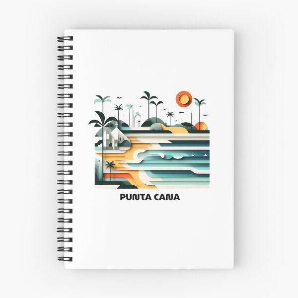 Item preview, Punta Cana Dominican Republic Travel Poster - Abstract Tropical Beach Art designed and sold by OzzFrequency.