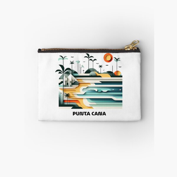 Item preview, Punta Cana Dominican Republic Travel Poster - Abstract Tropical Beach Art designed and sold by OzzFrequency.