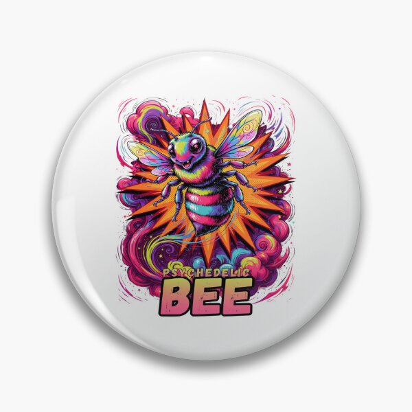 Item preview, Psychedelic Bee Colorful Surreal Insect Graphic designed and sold by ColeLaniTrading.