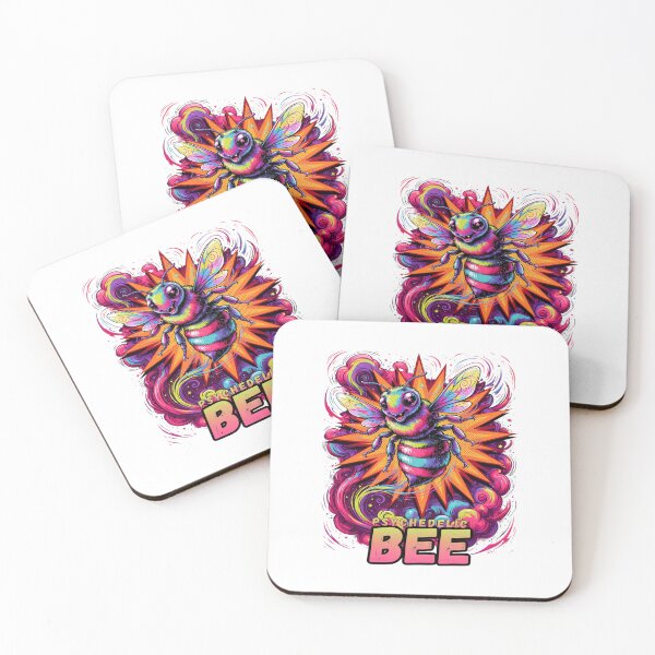 Item preview, Psychedelic Bee Colorful Surreal Insect Graphic designed and sold by ColeLaniTrading.