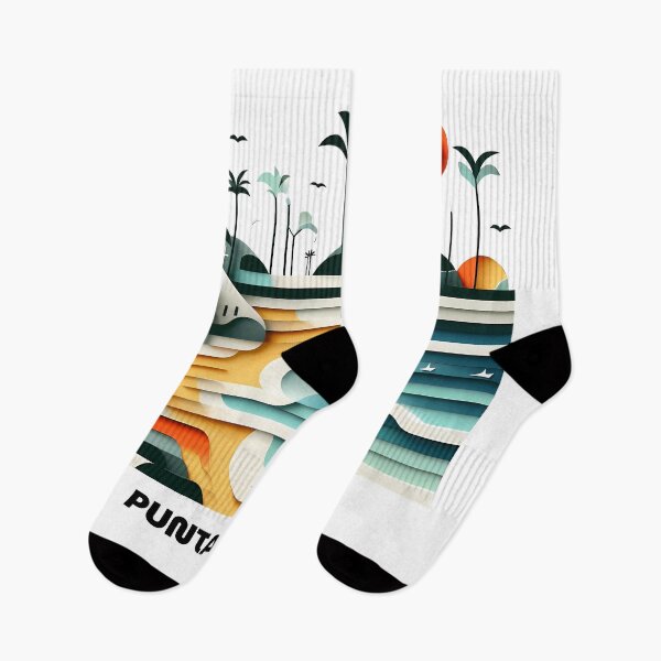 Item preview, Punta Cana Dominican Republic Travel Poster - Abstract Tropical Beach Art designed and sold by OzzFrequency.