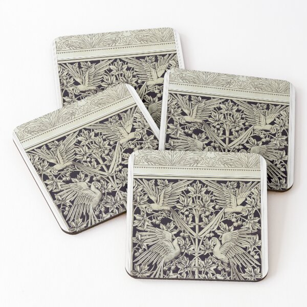 Item preview, Victorian Bird Garden Pattern designed and sold by snoograpes.