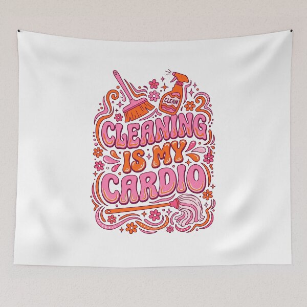 Item preview, Funny Cleaning Is My Cardio designed and sold by Soren Graft.