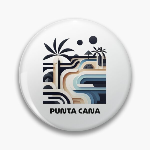 Item preview, Punta Cana Dominican Republic Travel Poster - Abstract Tropical Beach Art designed and sold by OzzFrequency.